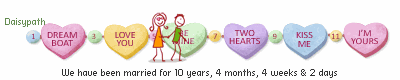 Daisypath Anniversary tickers